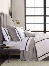 Matouk Lowell King Duvet in Blue