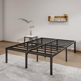 14-Inch Full Platform Bed Frame, Heavy-Duty Metal Mattress Foundation with Underbed Storage, No Box Spring Required, Easy Assembly and Noise-Free Support