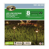 Hampton Bay 8-Pack Bronze Low-Voltage LED Landscape Path Lights for Outdoor Use