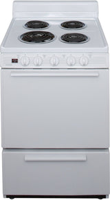 Premier 24-Inch Electric Range with a White Finish