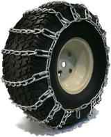 The ROP Shop Pair of 2 Link Tire Chains with Tensioners, 23×10.5×12, for Snow Blowers, Lawn and Garden Tractors, Mowers, Riders, UTVs, ATVs and Utility Vehicles