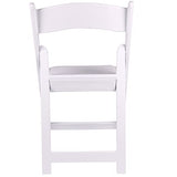 BTEXPERT 4-Piece Resin Folding Chair Set with Vinyl-Padded Seats, Lightweight Indoor and Outdoor Seating for Home, Events, Parties, Picnics, Kitchens, Churches, Schools and Weddings
