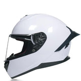 DOT-Approved Full-Face Motorcycle Helmet with Integrated Crash Protection, HD Visor, Ventilation System and Four-Season Design for Men and Women