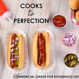 La Trevitt Commercial and Household Hot Dog Roller, 6-Capacity Sausage Grill Cooker for Family Use