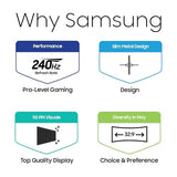 Samsung Odyssey OLED G93SC 49-Inch Curved Gaming Monitor with QD-OLED, 240Hz Refresh Rate, 0.03ms Response, DQHD, G-Sync Compatible, AMD FreeSync Premium Pro and Height-Adjustable Stand, 3-Year Warranty, LS49CG932SNXZA
