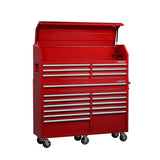 Husky 61-Inch Rolling Tool Cabinet Set with 18-Drawer Chest, Gloss Finish
