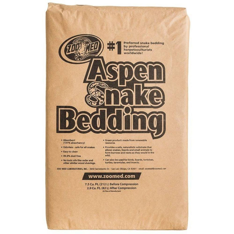 Zoo Med Aspen Snake Bedding, 7.5 Cu. Ft. Bale