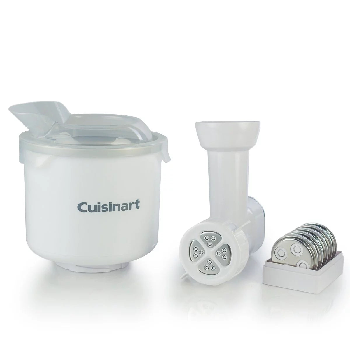 Cuisinart Precision 5.5-Quart Stand Mixer Attachment Set with Ice Cream Maker and Pasta Extruder