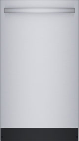 Bosch 800 Series 18 Top-Control Smart Built-In Dishwasher with 3rd Rack, 44 dBA, Silver