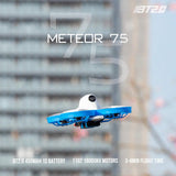 BETAFPV Meteor75 1S Brushless Whoop FPV Racing Drone, Featuring TBS Crossfire, BT2.0 Connector, F4 AIO 1S FC, VTX, 18000KV 1102 Motor and C02 Camera