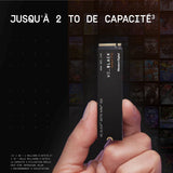 WD_BLACK 2TB SN770 Internal Gaming SSD with Gen4 PCIe and M.2 2280 Form Factor, Up to 5,150 MB/s, WDS200T3X0E