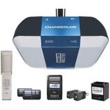 Chamberlain Group B1381 Smartphone-Controlled Garage Door Opener with Bright LED Lighting, Ultra-Quiet Strong Belt Drive and Batt