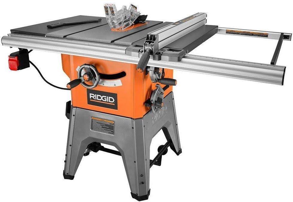 Ridgid R4512 Professional Cast Iron Table Saw with 10-Inch Blade and 13-Amp Motor