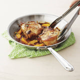 All-Clad D5 8×22 Fry Pan Crafted from Brushed Stainless Steel