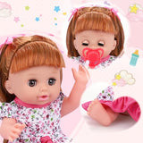 25-Piece Baby Doll Care Playset with 14 Doll Toys, Cradle, High Chair, Milk Bottle, Pacifier and Diaper for Girls and Boys Ages 3, 4, 5, 6+