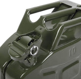 Portable 10L / 2.5-Gallon Metal Diesel and Gas-Fuel Tank with Pipe, Cold-Rolled Plate, Green 1